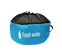 RVs Caravans Motorhome Water Hose Storage Bag Indoor Breathable Drawstring Pouch Hiking Traveling Cargo Organizer Blue