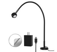 RVSPARK Magnet Flexible Reading Light, 3 Light Color Dimmable Gooseneck LED Task Light for Bedside Reading, Working, Studying, Crafting, Book Lovers Gifts, CRI95+ USB-C Adapter Included