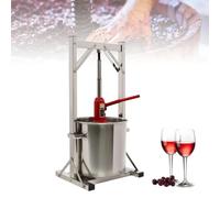 RVUEM 12L/22L/36L Fruit Wine Press, Manual Press Machine, Stainless Steel Hydraulic Grape Wine Press, Manual Juice Maker, Wine Making Equipment, for Home Restaurants,22L