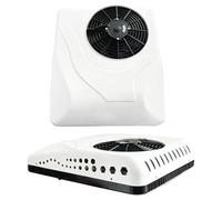 RVUEM 12V/24V RV Air Conditioner, Quiet A/C Unit, Cooling/Heater 2 in 1, Fast Cooling, for RVs, Truck, Van, Campers, Trailers, Buses and Agricultural Vehicles,12V