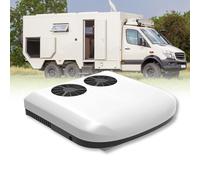 RVUEM 12V RV Rooftop Air Conditioner, 8500 BTU Dual Fan Camper AC Unit, Fast Cooling, for Motorhome Car Semi Truck Van Trailer Tractor Boat, Caravan