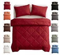 RVUEM 2-in-1 Coverless Duvet, Machine Washable, Quick-Drying Quilt | Soft breathable fabric, diamond quilting, lightweight filling, all-season comfort, 4 sizes, 10 colours