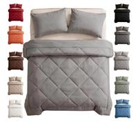 RVUEM 2-in-1 Coverless Duvet, Machine Washable, Quick-Drying Quilt | Soft breathable fabric, diamond quilting, lightweight filling, all-season comfort, 4 sizes, 10 colours