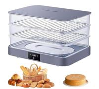 RVUEM 40L Home Bread Proofing Box, Electric Dough Proofer Machine, with Adjustable Temperature, Timing and Humidity Control, Even Fermentation, Perfect for Home Use,Grey
