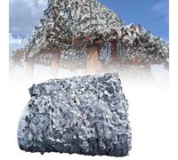 RVUEM Camouflage Net, Party Decorations Parasol, Sun Protection Nets, Privacy Screen Nets, for Garden Fence, Woodland, Wild Camping, Forest Landscape, Car Cover, Camp,Grey,9x10m