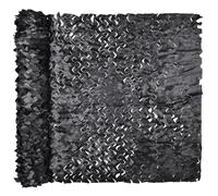 RVUEM Camouflage Net, Party Decorations Parasol, Sun Protection Nets, Privacy Screen Nets, for Garden Fence, Woodland, Wild Camping, Forest Landscape, Car Cover, Camp,Black,2x6m