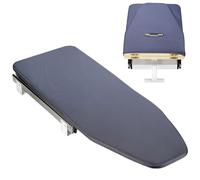RVUEM Foldable Ironing Station in Cabinet, Retractable Ironing Board, 180° Swivel Pull Out Ironing Board, with Removable Cover, Space Saving, for Home, Apartment,Grey