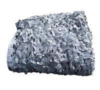 RVUEM Grey Camouflage Net, Privacy Screen Camouflage Net, 210D Oxford Fabric, Sun Protection Decoration, for Forest Landscape, Camping, Garden, Outdoor,Grey,4x7m