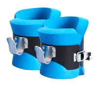 RVUEM Inversion Boots, Abdominal Crunch Sit Up Bar Hooks, Hanging Pull Up Boots, with Safety Lock, Core Gym Fitness Exerciser, Improve Posture, For Hooks Bar Therapy,Blue