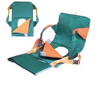 RVUEM Patient Transfer & Turn Assist with Commode Hole - Adjustable Leg Pads & Safe Belt for Wheelchair Cushion, Bedridden Elderly & Paralyzed Patient Nursing
