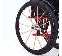 RVUEM Silicone Wheelchair Push Rim Covers, Wheelchair Rear Wheel Cover, Non-Slip Wear-Resistant Hand Push Cover, for Improve Grip and Traction, Wheelchair Accessories,black,22inch