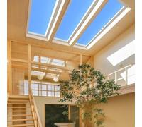 RVUEM Smart LED Blue Sky Ceiling Light, Home Indoor Artificial Skylight with Natural Light Effect, Recessed Lighting for Bedrooms, Living Rooms, Hallways, Bathrooms,Embedded,300 * 600mm