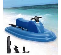 RVUEM Underwater Scooter, Inflatable Jet Ski, Pool Floats, Summer Electric Motor Boat, Manual Paddling, Detachable Dual-Fin, PVC Material, for Lakes, Rivers and Coastal Waters,with Thruster