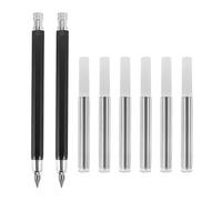 Rvvwhfn 2 Pcs 5.6mm Lead Holder Automatic Mechanical Pencil with Sharpener and Charcoal Lead Refill, 6Pcs Extra Lead Refills