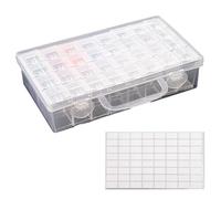 Rvvwhfn 32 Grids Drill Storage Containers, Diamond Organizer Case with Label