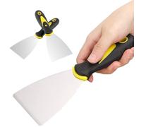 RVYEIOP Scraper, Pack of 2 Wallpaper Scraper, Wallpaper Remover, Paint Scraper Scraper Scraper with Rubber Handle, Scraper Tool Glass Scraper, for Windows, Tiles