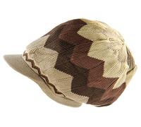 RW 100% Cotton Rasta Dreadlock Light Weight Beanie Visor (XXL) - Brown - One Size