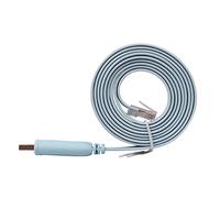 RW RoutersWholesale - Cisco Compatible Console Cable, 6ft, FTDI USB to RJ45 / Windows 7, 8 / Vista/MAC/Linux / RS232 Switch Router (Type-A)
