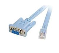 RW RoutersWholesale - CONSOLE CABLE 6FT DB9F to RJ45, Compatible with Cisco CAB-CONSOLE-RJ45, 72-3383-01