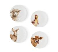 Wrendale Designs Set of 4 Farmyard Animal Coupe Plates