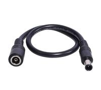 RWAJZAX 30cm DC6.5x4.4mm Extended Line Power Cable 6.5x4.4mm For Notebook Chargers Short Extension Cord 18AWG 120W Black Male To Female Extension Line