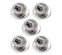 [RWAJZAX] 5 Stainless Steel Brooch Base Butterfly Pin Back Badge Holder Secure Lapel Pin Clutch Fastener Backset