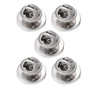 [RWAJZAX] 5 Stainless Steel Brooch Base Butterfly Pin Back Badge Holder Secure Lapel Pin Clutch Fastener Backset