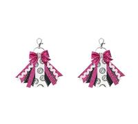 RWAJZAX Cheer PinMe Ribbon For Backpacks Glitters Cheerleaders Keychains Bulk Gift Pin Keychains