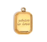 [RWAJZAX] Creative Jewelry Pendant Project Stylish Gold Tone Jewelry Pendant Charm Research Research Research Research Designer Geometric Design Pendant