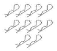 RWAJZAX Ear Shaped Spring Cotter Pins Assortment Steel Hairpin Clips Boat Hardware Accessories For Long Service Hitches Pin Security Cotter Pin Clips Assortment Set