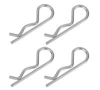 RWAJZAX Ear Shaped Spring Cotter Pins Assortment Steel Hairpin Clips Boat Hardware Accessories For Long Service Hitches Pin Security Cotter Pin Clips Assortment Set