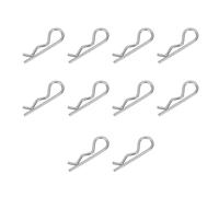 RWAJZAX Ear Shaped Spring Cotter Pins Assortment Steel Hairpin Clips Boat Hardware Accessories For Long Service Hitches Pin Security Cotter Pin Clips Assortment Set