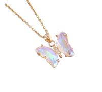 [RWAJZAX] Elegant Butterfly Pendant Necklace Symbolizing the Grace and Charm of Women Fashionable for Daily Wear and Party