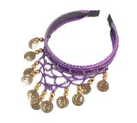 [RWAJZAX] Ethnic Gold Coin Hairpiece Costume Headband for Traditional Dance Lovers and Cultural Events Gathering Performance