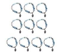 [RWAJZAX] Fashion Rosary Beads Bracelet Women Sweet Pendant Crossing Hand Chain Art Jewelry Rosary Bead Bracelet