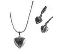[RWAJZAX] Imitation Pearl/Heart Jewelry Set Versatile Outfit Pairing and Elegant Necklace with Earrings Accessories for Travel Friendly Women Jewelry Set