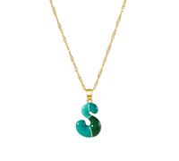 [RWAJZAX] Initial Pendant Necklace 55cm Chain + 3cm Extension, Adjustable Chain Necklace for Daily Wear or Special Occasion