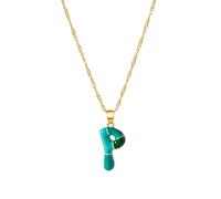 [RWAJZAX] Initial Pendant Necklace 55cm Chain + 3cm Extension, Adjustable Chain Necklace for Daily Wear or Special Occasion