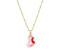[RWAJZAX] Initial Pendant Necklace 55cm Chain + 3cm Extension, Adjustable Chain Necklace for Daily Wear or Special Occasion