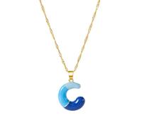 [RWAJZAX] Initial Pendant Necklace 55cm Chain + 3cm Extension, Adjustable Chain Necklace for Daily Wear or Special Occasion
