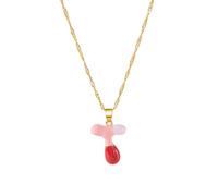 [RWAJZAX] Initial Pendant Necklace 55cm Chain + 3cm Extension, Adjustable Chain Necklace for Daily Wear or Special Occasion