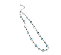 [RWAJZAX] Lightweight Allergy Free Crystal Butterfly Necklace Length Adjustable Clavicle Chain Unique Neck Chain Party Daily Wear Jewelry, フリーサイズ, As described, No Gemstones