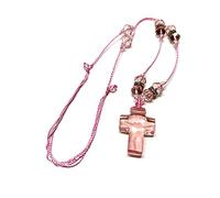 [RWAJZAX] Multiple Facets Crystal Beads Rosary Necklace Holy Jewelry Charm Décor Decoration Wedding Festival Party Rosary Necklace
