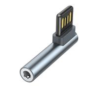 RWAJZAX Music Adapter USB Male To 3.5mm TRRS Female Adapter For Sound Compatible For Window Operating Systems Headphone Converters