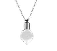[RWAJZAX] Open the beautiful glass bottle pendant necklace and carry a pendant neck chain for small decorations and scents