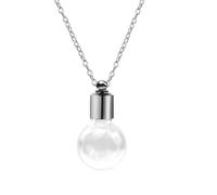 [RWAJZAX] Open the beautiful glass bottle pendant necklace and carry a pendant neck chain for small decorations and scents