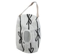 RWAJZAX Portable Storage Bag Sturdy Cotton Pack Stylish Striped Pattern with Bowknot Tie Decoration Reusable Washable Diaper Pack