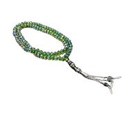 [RWAJZAX] Simple Rosary 99 Crystal Beads String Bracelet Unisex Gift for Women