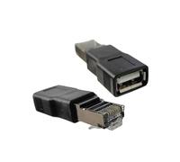 RWAJZAX USB To RJ45 Ethernet Adapter USB2.0 Female To RJ45 Male Converters For Networking Devices And PC Reliability Connection Ethernet Converters