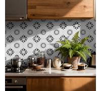 RwalkinZ Peel and Stick Tile Stickers Waterproof Self Adhesive Wall Tiles for Kitchen Backsplash and Bathroom Renovation Heat Resistant 3D Wall Decals Ideal for DIY Home Decor and Renters 24 pcs PVC L